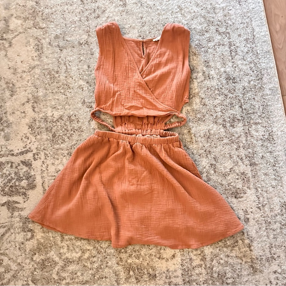Orange Sleeveless Dress